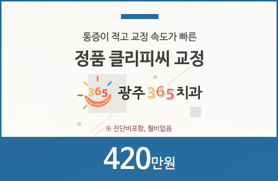 정품 클리피씨 교정 365만원